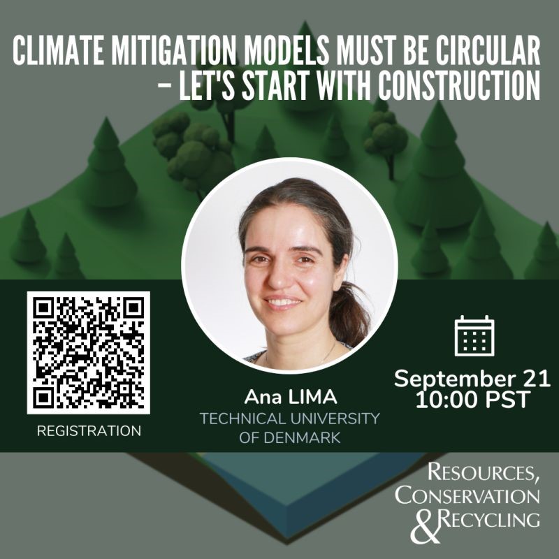 Invitation photo with a QR code and a picture of the project leader and speaker ©Co2nstruct Invitation photo with a QR code and a picture of the project leader and speaker